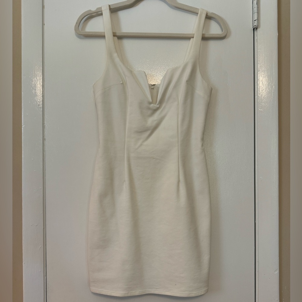 by the way. Cici Square Neck Mini Dress in Ivory Size S